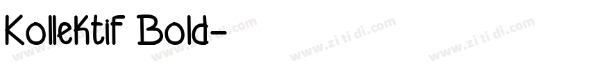 Kollektif Bold字体转换